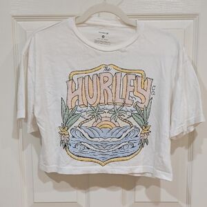 Hurley White and Pastel Graphic Tee